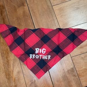3/$12 Big brother dog bandana - baby gender dog Announcement scarf